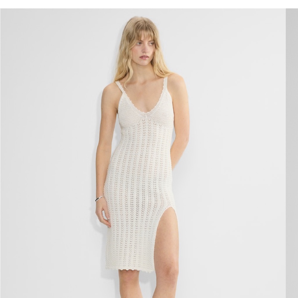 Wilfred Cream Knit Chemise with Side Slit